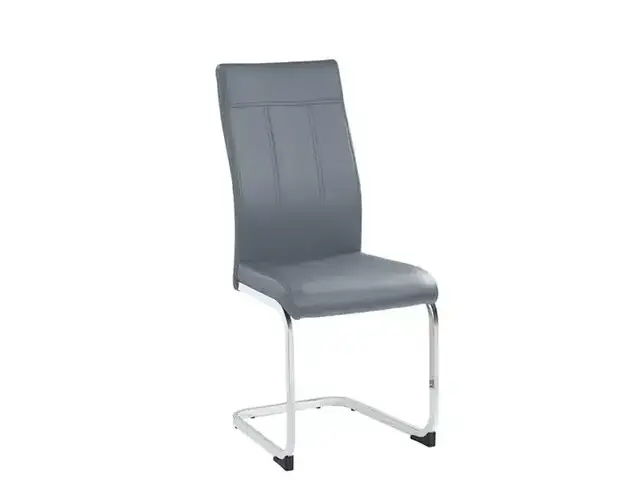 C 1879 - Chair (Grey PU) — 1 Chair