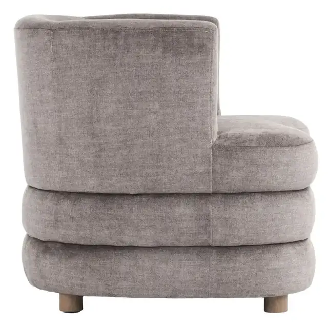 Dorian Accent Chair in Dark Taupe