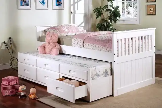 IF 314 Single/Single Captain Bed - White