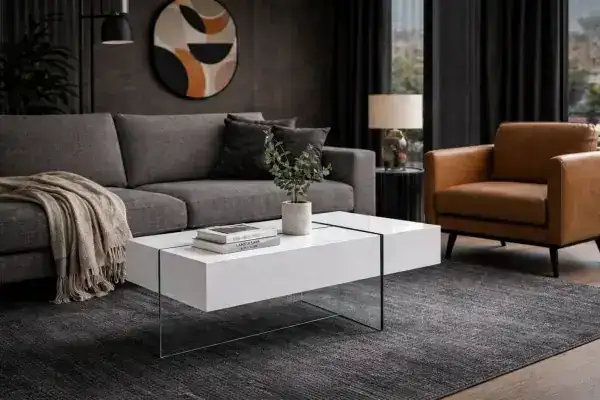 COFFEE TABLE - WHITE