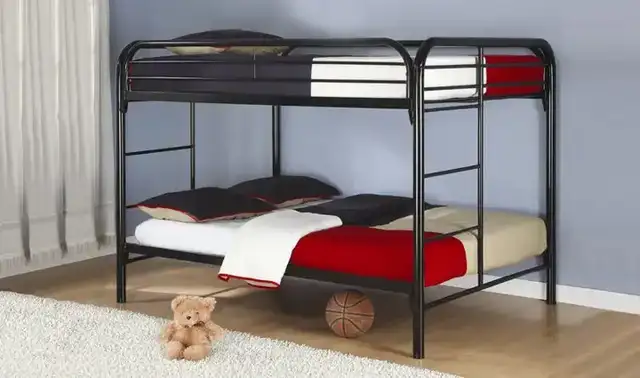 B 502 Double/Double - D/D Bunk Bed (Black)