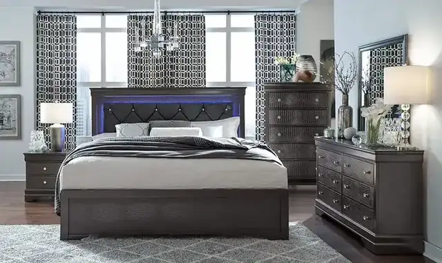 Pompei (Grey) Bedroom Set