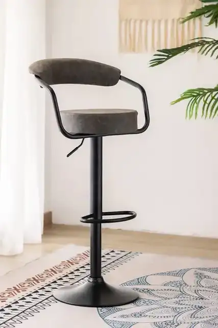 ST 7561 - Bar Stool - Grey PU