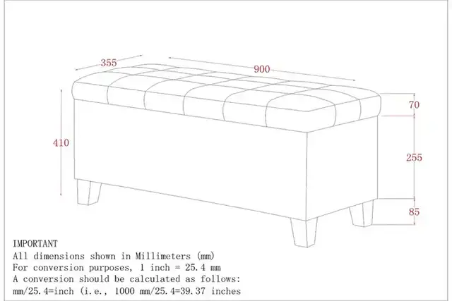 Winston Storage Ottoman Bench in White