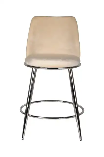 COUNTER STOOL, SET OF 2 - BEIGE