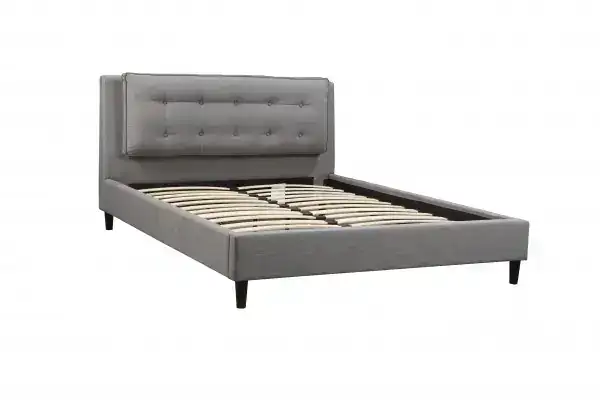 QUEEN PLATFORM BED - GREY