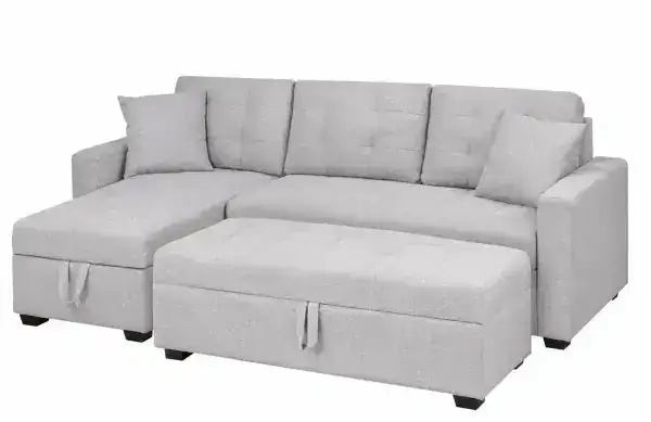 STORAGE SECTIONAL & OTTOMAN