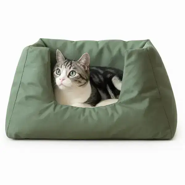 PET BED - GREEN
