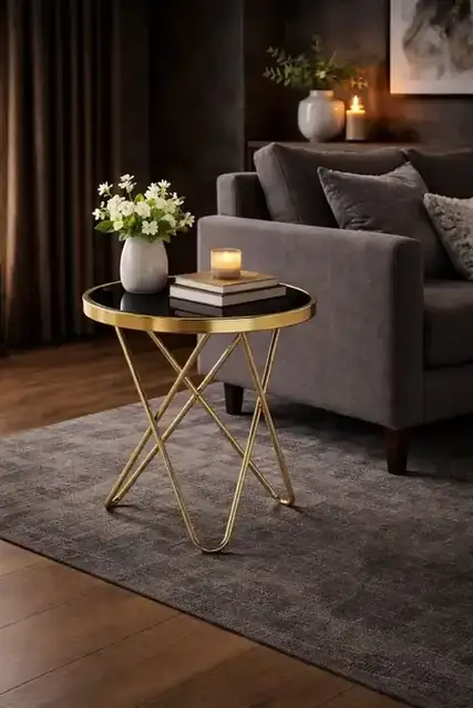 ACCENT TABLE - ROSE GOLD