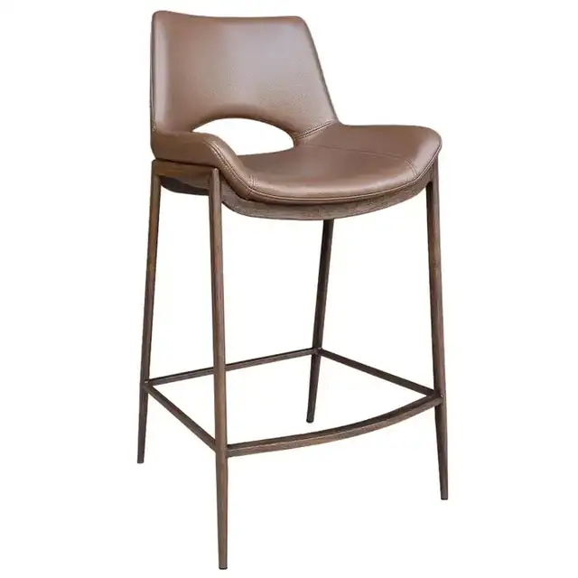 Icona 26" Counter Stool in Saddle and Walnut