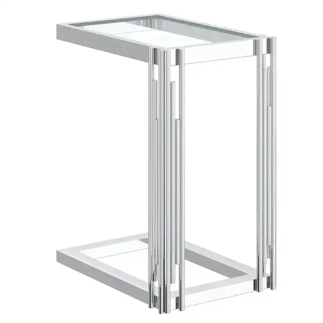 Estrel Small Accent Table in Silver