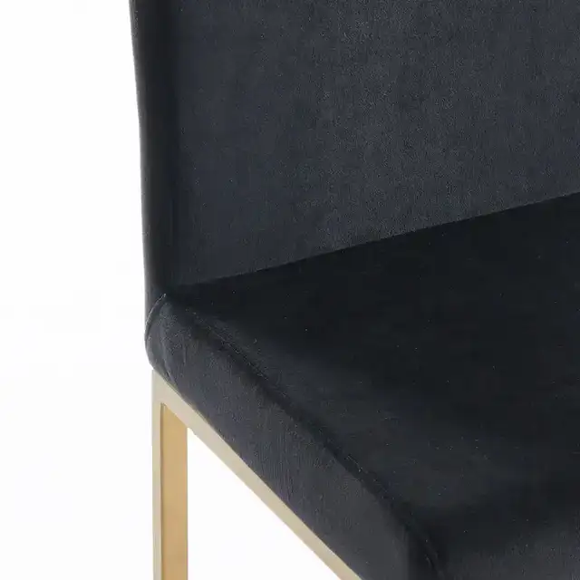 Diego 26" Counter Stool, Set of 2 in Black and Aged Gold