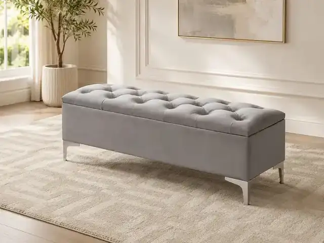 IF 6500 - Bench (Grey Velvet)