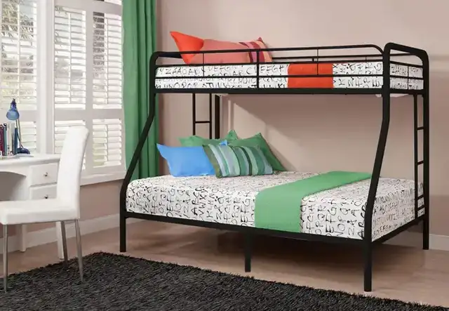 B 501 Single/Double Bunk Bed - Black