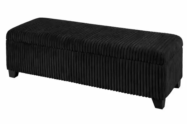 STORAGE OTTOMAN - BLACK