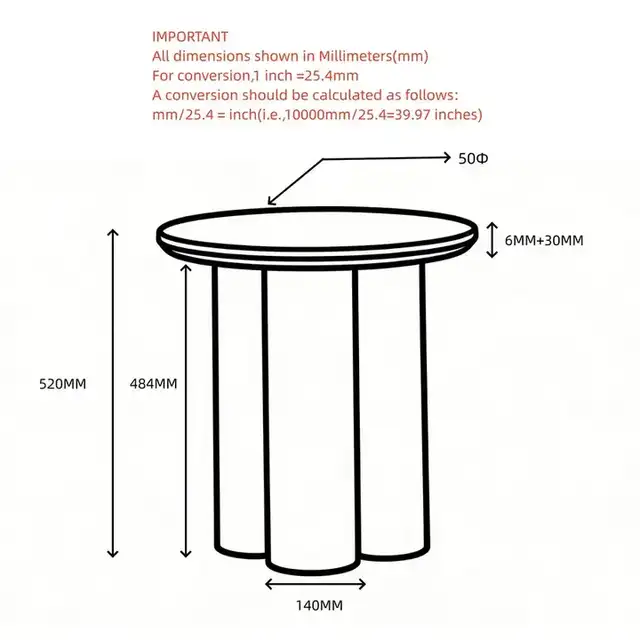 Seaton Round Accent Table in Walnut and Travertine