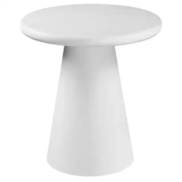 Galio Round Accent Table in White