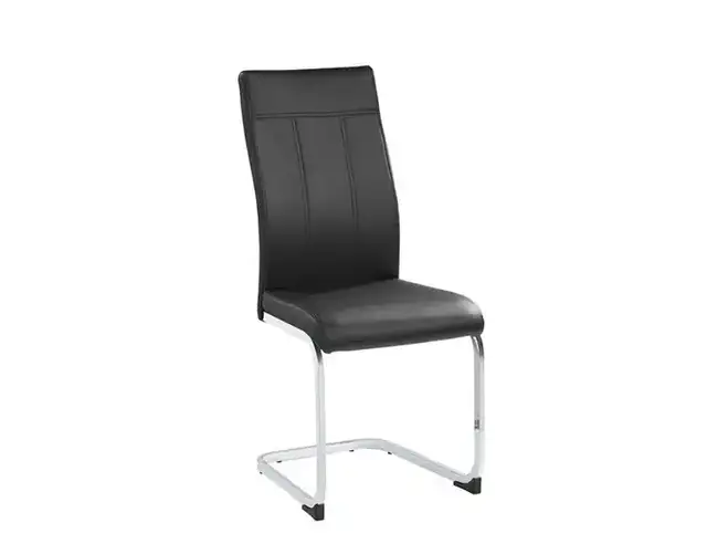 C 1877 - Chair (Black PU) — 1 Chair
