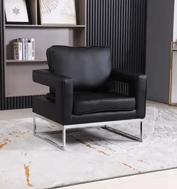 IF 6860 - Accent Chair (Black PU)