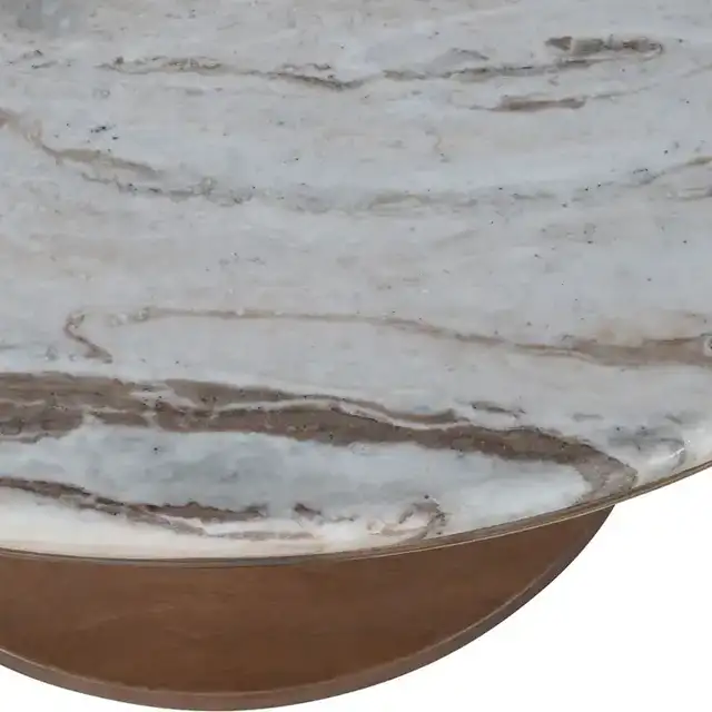Martina Round Coffee Table in Walnut