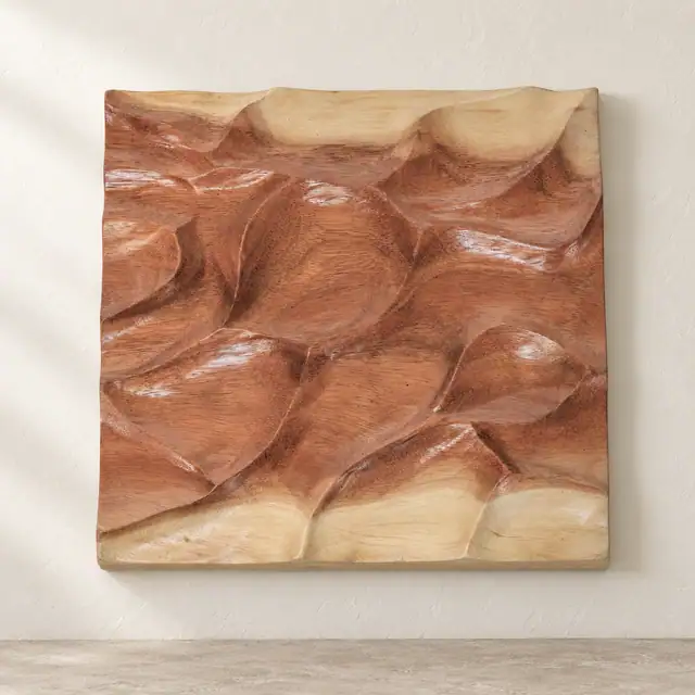 Natural Wood Textured Wall Art