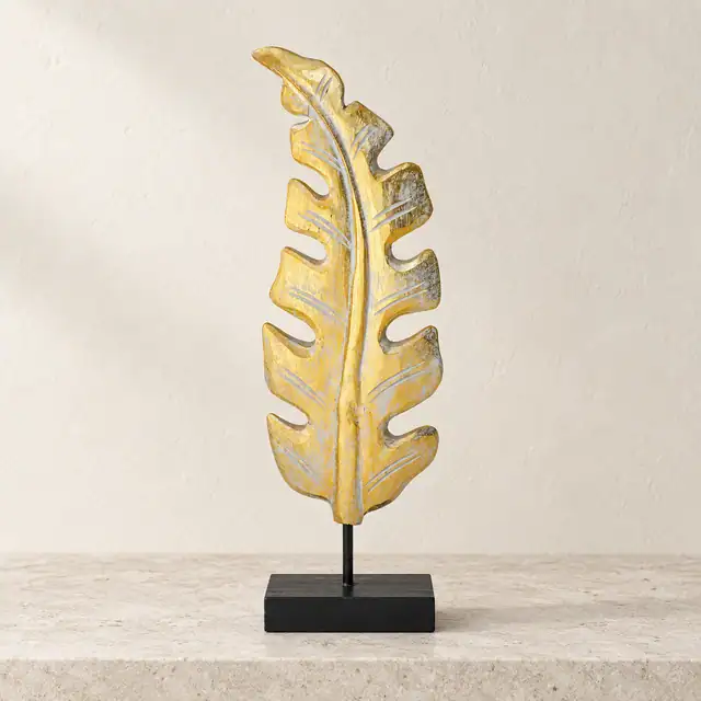 Gold Feather Decor
