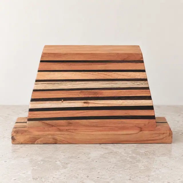 Solid Wood Countertop Knife Holder — Design 02