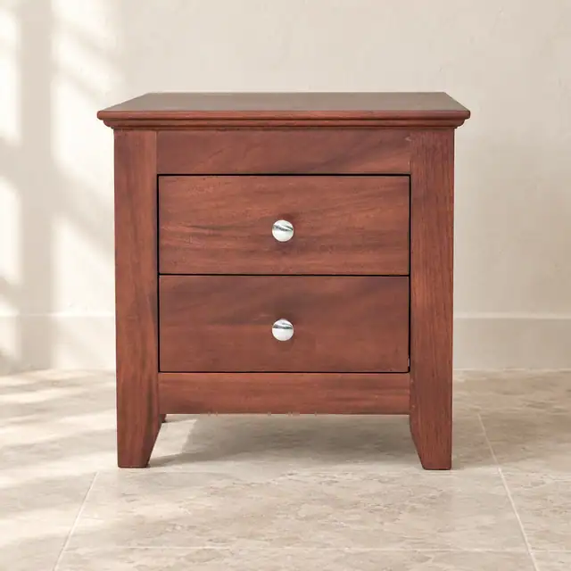 Solid Mahogany Bedside Nightstand