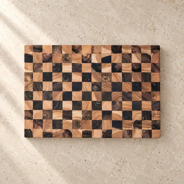Solid Wood Cutting and Serving Board — Design 03