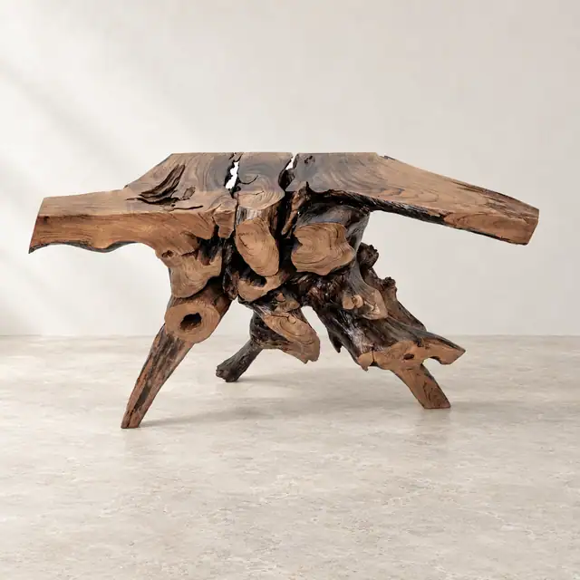 Handcrafted Solid Wood Hallway Console