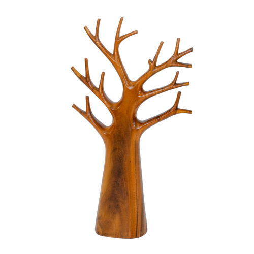 Teak Tree Sculpture Set