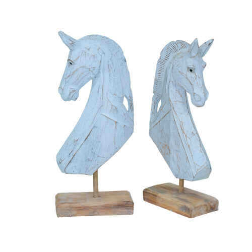 White Horse Decor Set