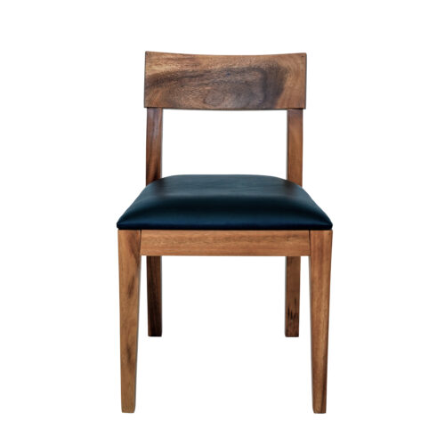 Short Back Solid Wood Dining Chair