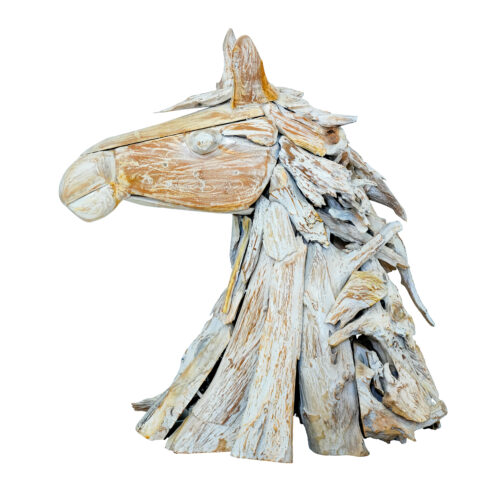 Teak Horse Head