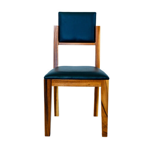 Double Cushion Solid Wood Dining Chair