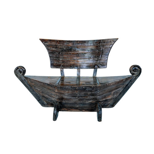 Rustic Teak Boat Bench