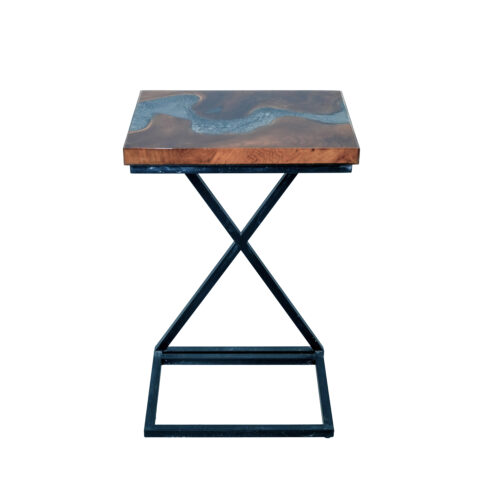 Epoxy Square Side Table