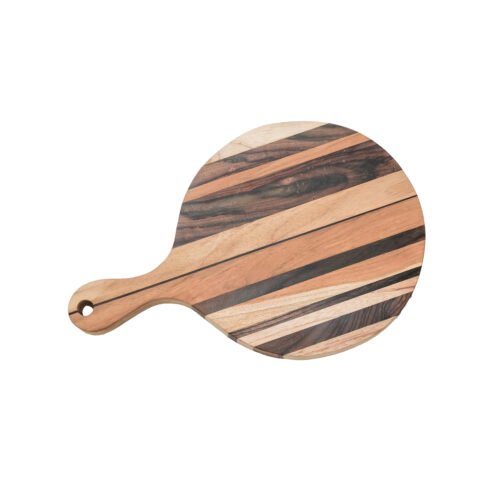 Round Striped Serving Board