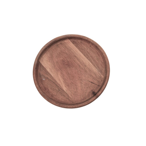Mahogany Round Plate