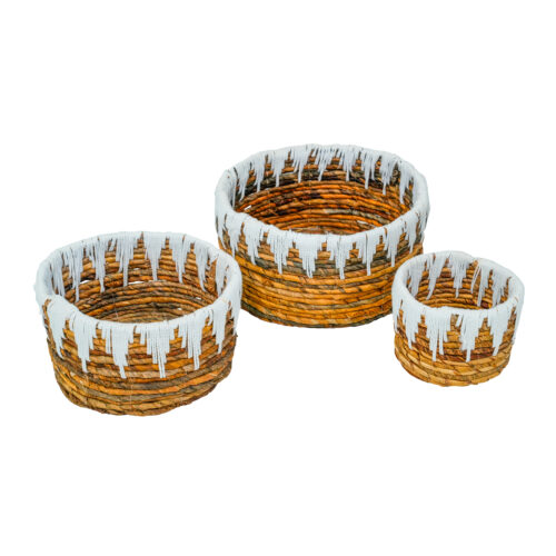 Rattan Bowl Set