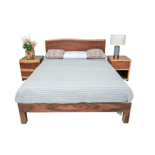 Akira Live Edge Solid Wood Bedframe