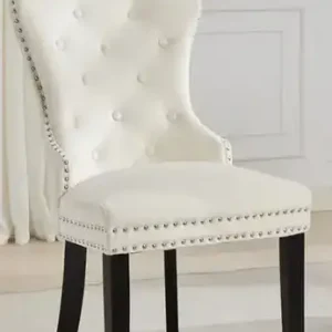 C 1228 - Chair (Creme Velvet) — 1 Chair