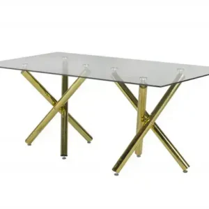 DINING TABLE - GOLD