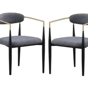 DINING CHAIR - SET OF 2, GREY