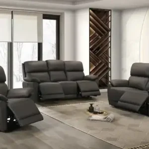 IF 8170 (Brown Leather Match) - 3Pc Power Recliner Set