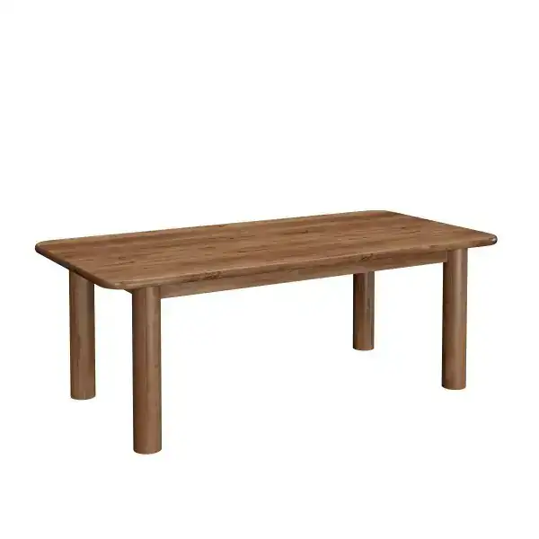 DINING TABLE, ACACIA BROWN (OPEN BOX)