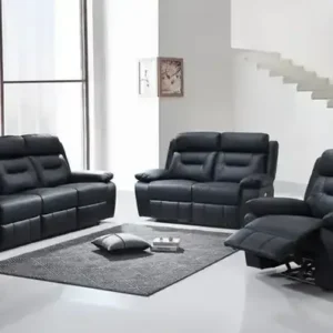 IF 8110 (Black Leather Match) - 3Pc Power Recliner Set