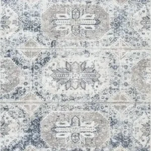 7 X 9 AREA RUG - GREY/BLUE