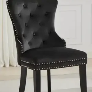 C 1226 - Chair (Black Velvet) — 1 Chair