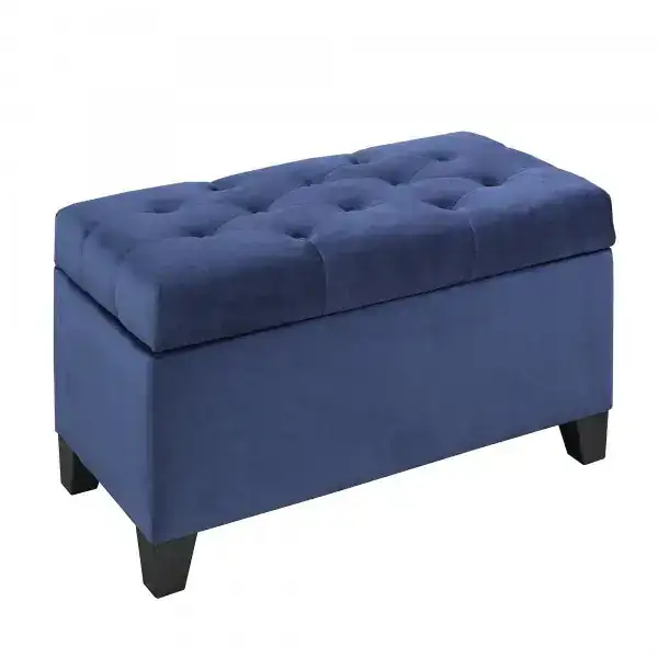 STORAGE OTTOMAN - NAVY